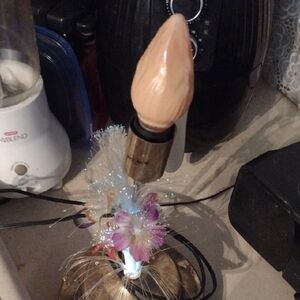 Vintage Magic Touch Decorative Lamp with Lighted Floral Accents